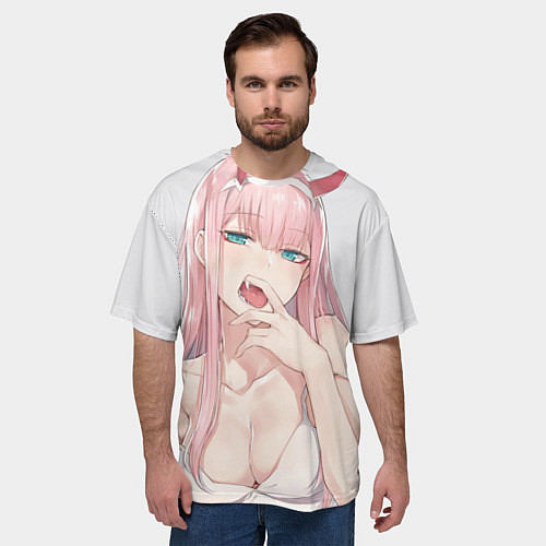 Мужская футболка оверсайз Ahegao / 3D-принт – фото 3