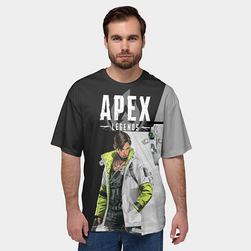 Мужская футболка оверсайз Apex Legends / 3D-принт – фото 3