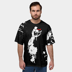 Футболка оверсайз мужская Monokuma paint, цвет: 3D-принт — фото 2