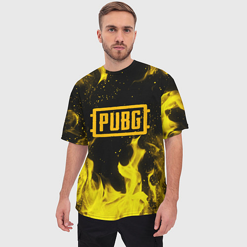 Мужская футболка оверсайз PUBG / 3D-принт – фото 3