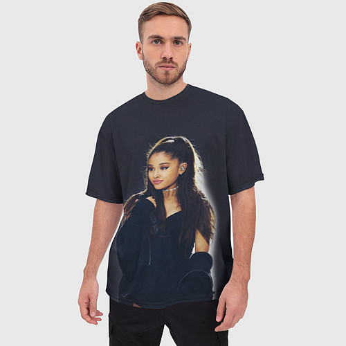 Мужская футболка оверсайз Ariana Grande Ариана Гранде / 3D-принт – фото 3