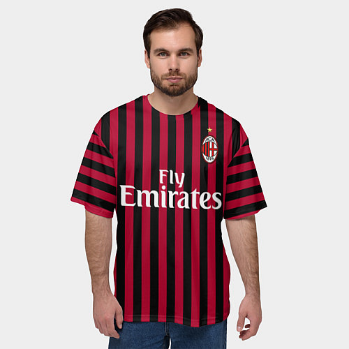 Мужская футболка оверсайз Ibrahimovic home 19-20 / 3D-принт – фото 3