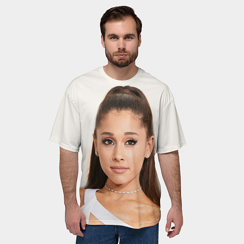 Мужская футболка оверсайз Ariana Grande Ариана Гранде / 3D-принт – фото 3