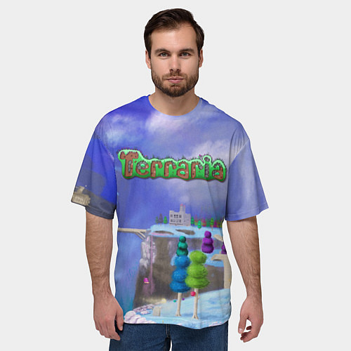 Мужская футболка оверсайз Terraria / 3D-принт – фото 3