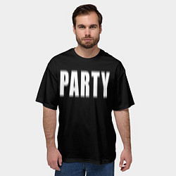 Футболка оверсайз мужская Hard PARTY, цвет: 3D-принт — фото 2