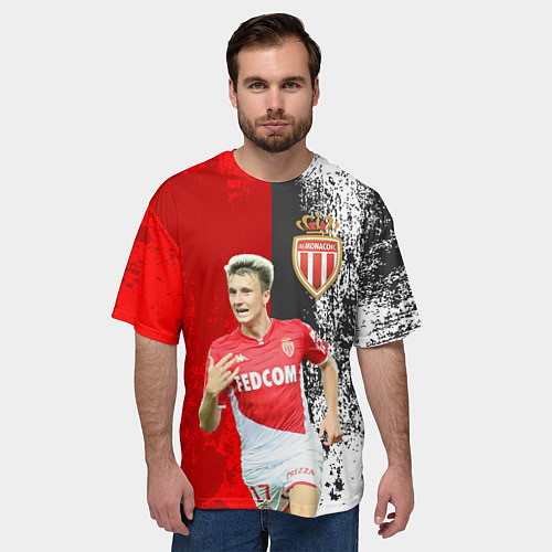 Мужская футболка оверсайз Головин / 3D-принт – фото 3