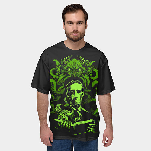 Мужская футболка оверсайз Cthulhu / 3D-принт – фото 3