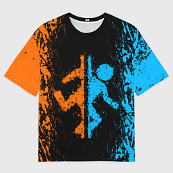 Футболка оверсайз мужская PORTAL, цвет: 3D-принт