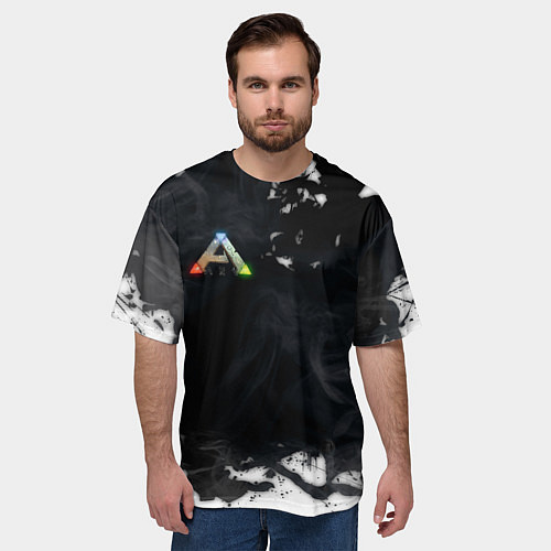 Мужская футболка оверсайз Ark Survival Evolved / 3D-принт – фото 3