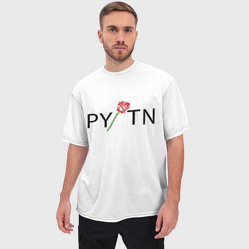 Мужская футболка оверсайз ТИКТОКЕР - PAYTON MOORMEIE / 3D-принт – фото 3
