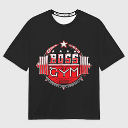 Футболка оверсайз мужская Boss of GYM акварель, цвет: 3D-принт