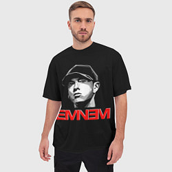 Футболка оверсайз мужская Eminem, цвет: 3D-принт — фото 2