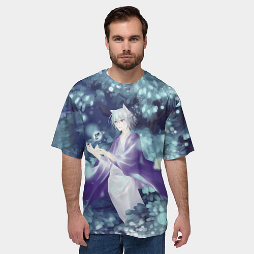 Мужская футболка оверсайз Tomoe Kamisama / 3D-принт – фото 3