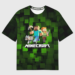 Футболка оверсайз мужская Minecraft Майнкрафт, цвет: 3D-принт