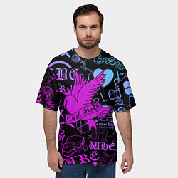 Футболка оверсайз мужская LIL PEEP, цвет: 3D-принт — фото 2