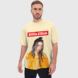 Футболка оверсайз мужская BILLIE EILISH, цвет: 3D-принт — фото 2