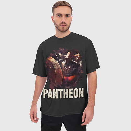 Мужская футболка оверсайз Pantheon / 3D-принт – фото 3