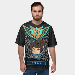 Футболка оверсайз мужская League of Legends, цвет: 3D-принт — фото 2