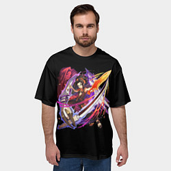 Футболка оверсайз мужская Shaman king, цвет: 3D-принт — фото 2