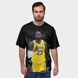 Футболка оверсайз мужская Леброн Джеймс, цвет: 3D-принт — фото 2
