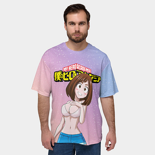 Мужская футболка оверсайз MY HERO ACADEMIA / 3D-принт – фото 3