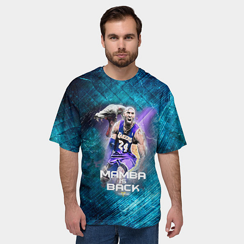 Мужская футболка оверсайз Kobe Bryant / 3D-принт – фото 3