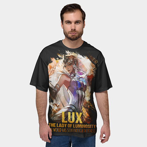 Мужская футболка оверсайз Lux / 3D-принт – фото 3