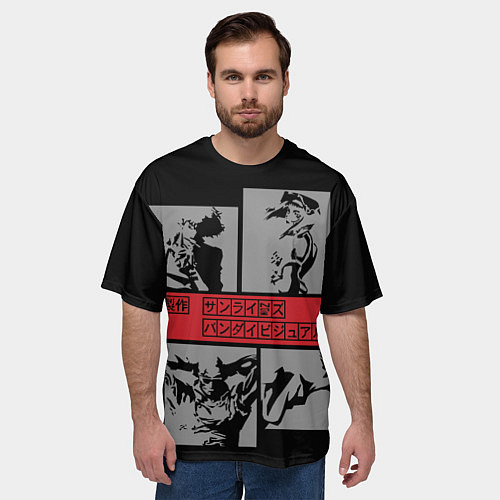 Мужская футболка оверсайз Cowboy Bebop anime / 3D-принт – фото 3