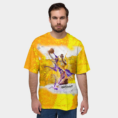 Мужская футболка оверсайз Kobe Bryant / 3D-принт – фото 3