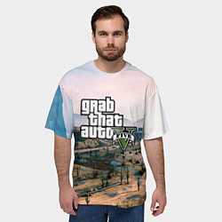 Футболка оверсайз мужская Grand Theft Auto 5, цвет: 3D-принт — фото 2