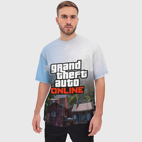 Мужская футболка оверсайз GTA Online / 3D-принт – фото 3