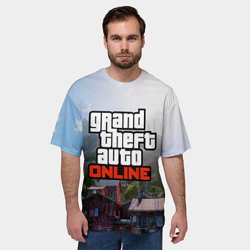 Мужская футболка оверсайз GTA Online / 3D-принт – фото 3