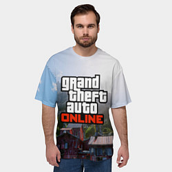 Футболка оверсайз мужская GTA Online, цвет: 3D-принт — фото 2