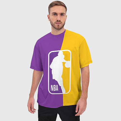 Мужская футболка оверсайз NBA Kobe Bryant / 3D-принт – фото 3