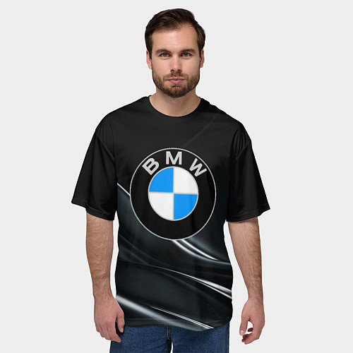 Мужская футболка оверсайз BMW / 3D-принт – фото 3