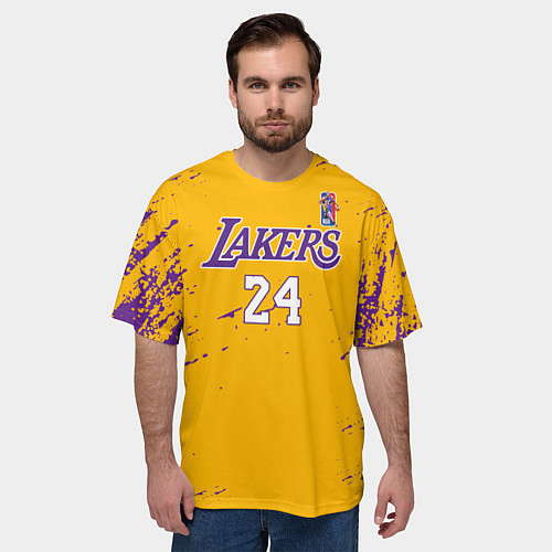 Мужская футболка оверсайз KOBE BRYANT / 3D-принт – фото 3