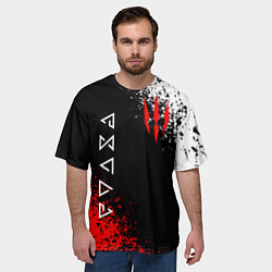 Футболка оверсайз мужская THE WITCHER, цвет: 3D-принт — фото 2