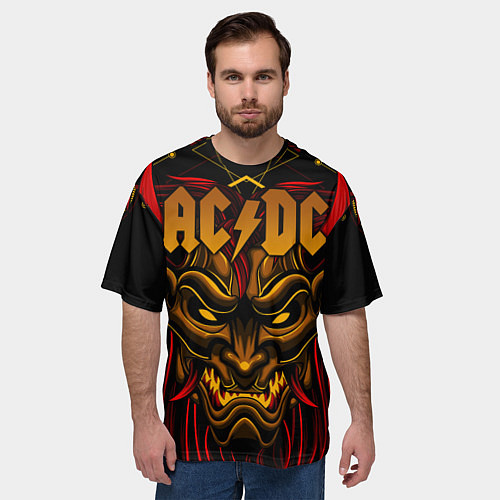 Мужская футболка оверсайз ACDC / 3D-принт – фото 3