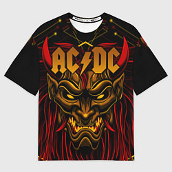 Футболка оверсайз мужская ACDC, цвет: 3D-принт