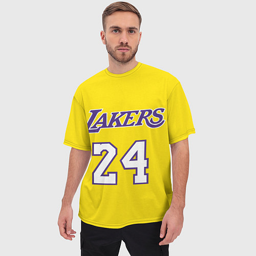 Мужская футболка оверсайз Kobe Bryant 24 / 3D-принт – фото 3