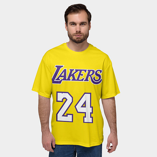 Мужская футболка оверсайз Kobe Bryant 24 / 3D-принт – фото 3