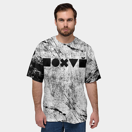 Мужская футболка оверсайз Безразличие / 3D-принт – фото 3