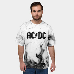 Футболка оверсайз мужская ACDC, цвет: 3D-принт — фото 2