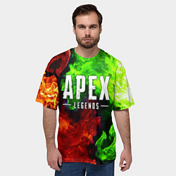 Футболка оверсайз мужская APEX LEGENDS, цвет: 3D-принт — фото 2