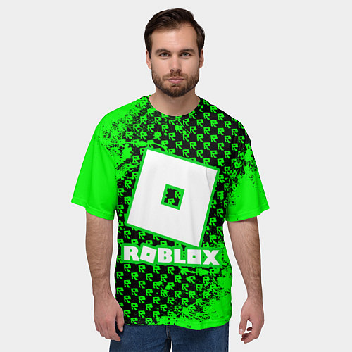 Мужская футболка оверсайз Roblox / 3D-принт – фото 3