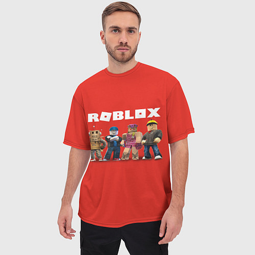 Мужская футболка оверсайз ROBLOX / 3D-принт – фото 3
