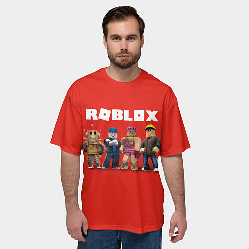 Мужская футболка оверсайз ROBLOX / 3D-принт – фото 3