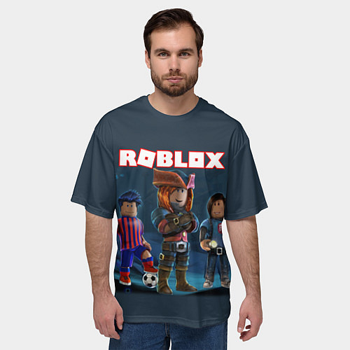 Мужская футболка оверсайз ROBLOX / 3D-принт – фото 3