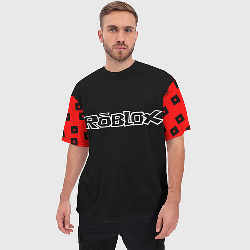 Мужская футболка оверсайз Roblox / 3D-принт – фото 3