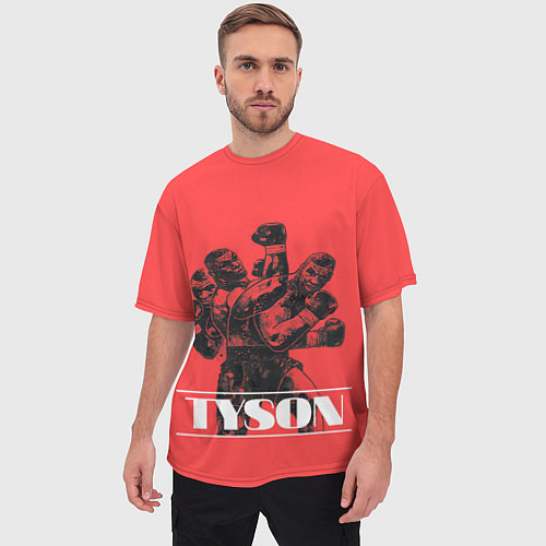 Мужская футболка оверсайз Tyson / 3D-принт – фото 3